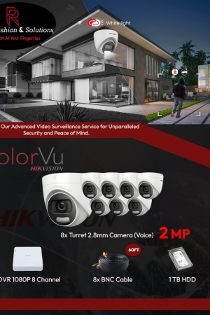 Full color tvi kit 8ch 8cam audio 1080p