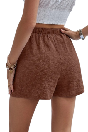 Frenchy Summer Bow Decorated Comfy Shorts Casual Women Bottoms Brown

Chocolate Brown / XL