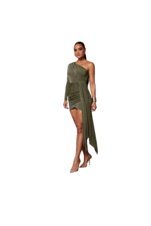 Elegant And Gorgeous Autumn Army Green / L
