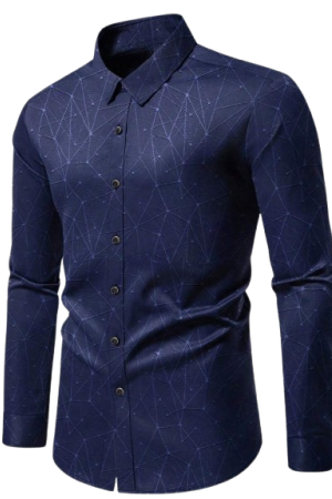 Men's Casual & Formal Multi-Occasion Top Navy Blue / S