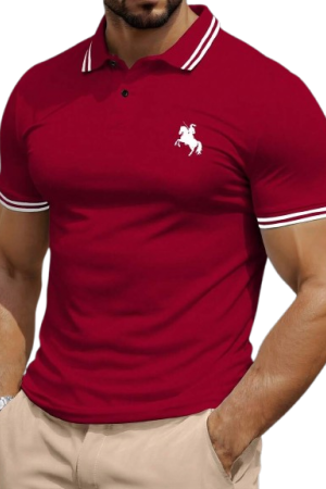 Manfinity Dauomo Plus Size Men Plain Color Red / 3XL